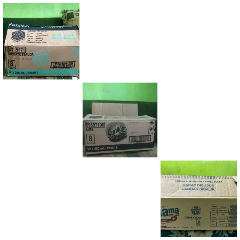 

Kardus Bekas Sunlight Mama Lime Layak Pakai Dus Dos Packing 2 layer tebal