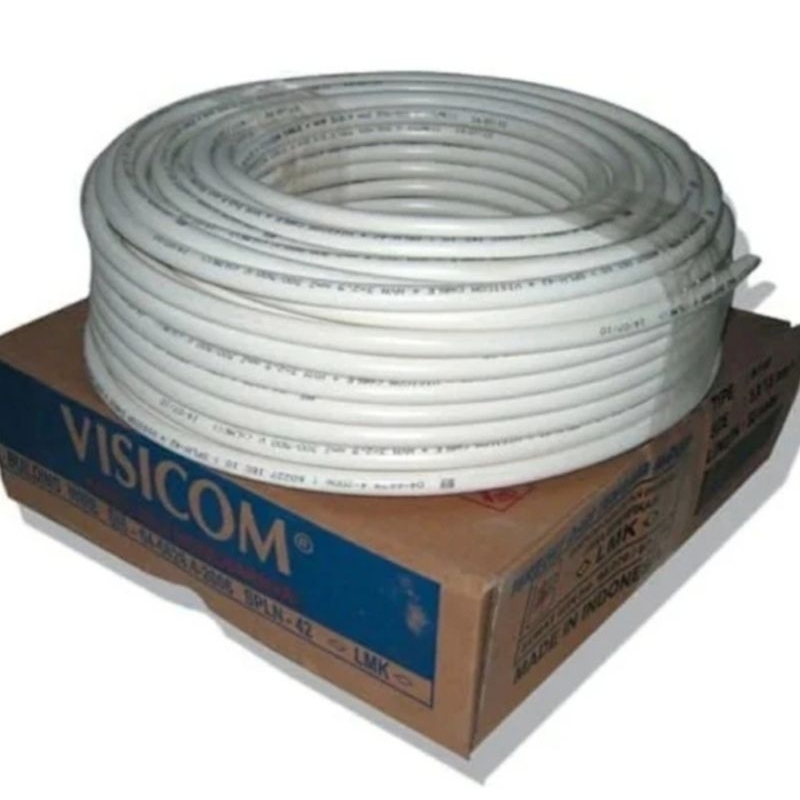 Kabel Listrik Visicom NYM 3x1,5 ( 50m ) Kabel Tembaga Asli