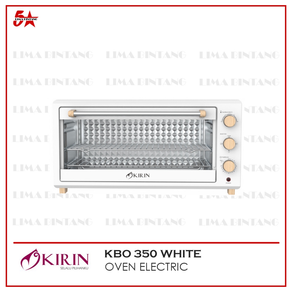 KIRIN BEAUTY OVEN 35 LITER KBO - 350 WHITE KBO 350 WB WHITE -LOW WATT