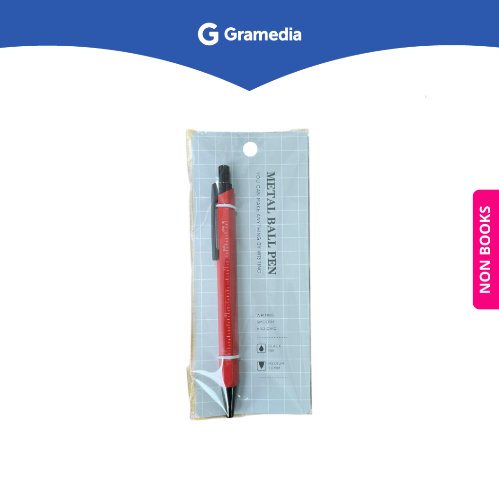 

Gramedia Depok - KAKO METAL HEXA PEN RED KKHX-RD
