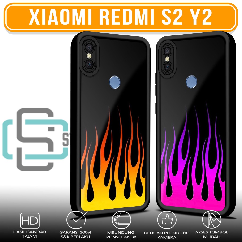Case Hp For XIAOMI REDMI S2 Y2 FR SoftCase Glossy casing Handphone Silikon Glass