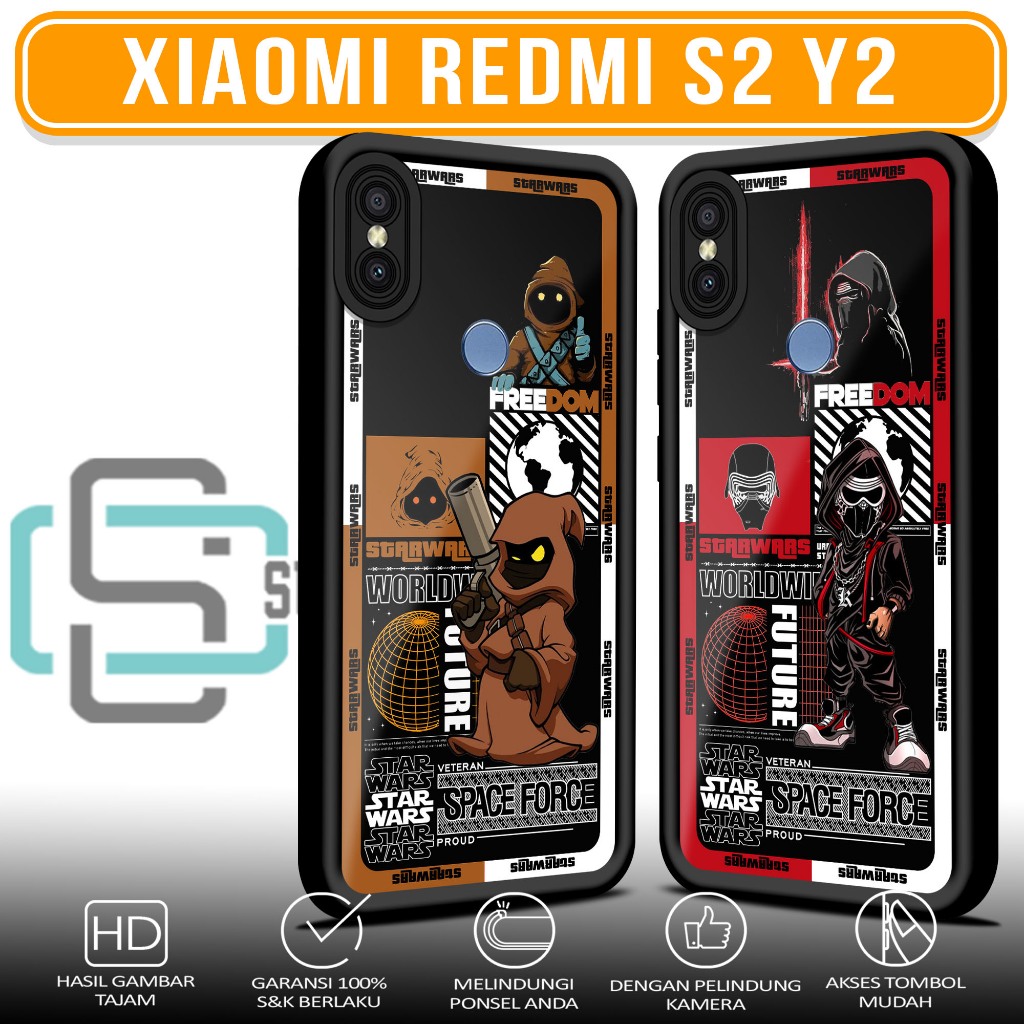 Case Hp For XIAOMI REDMI S2 Y2 STS SoftCase Glossy casing Handphone Silikon Glass
