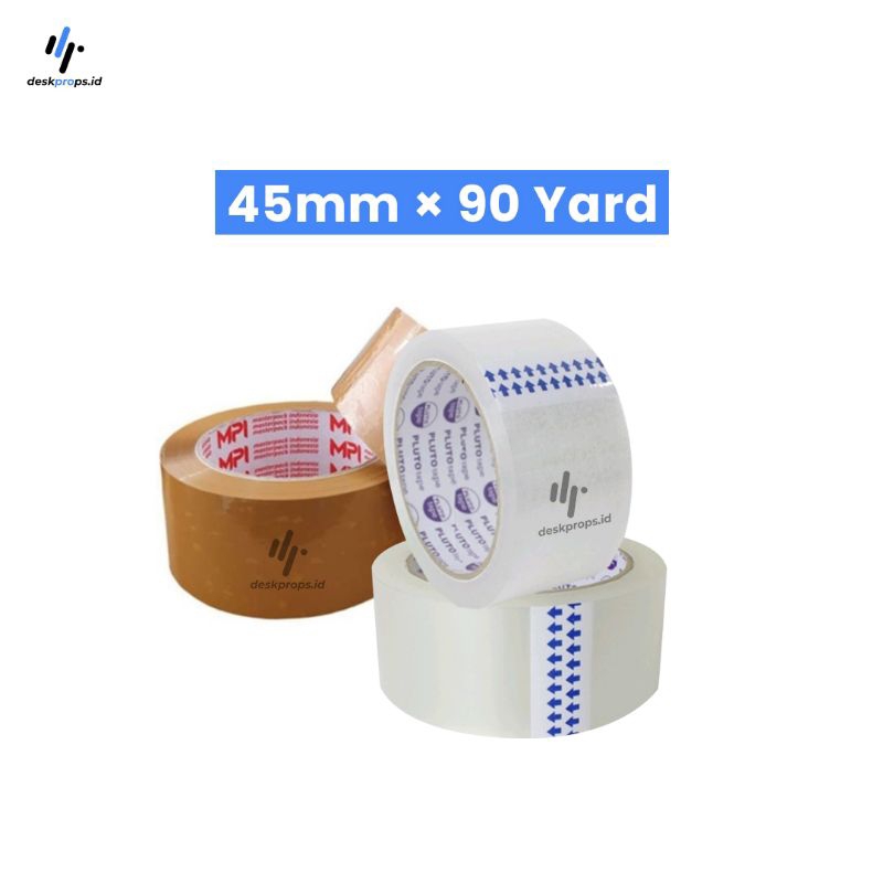 

Lakban Bening | Coklat Ekonomis 45mm x 90 Yard Lem Super Kuat