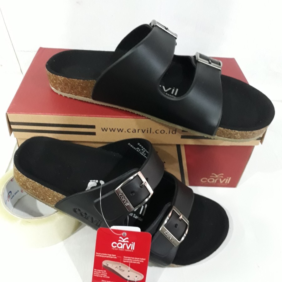 Sandal Carvil Pria Terbaru Sandal Selop Poyo Sandal Pria Keren Sandal Kasual