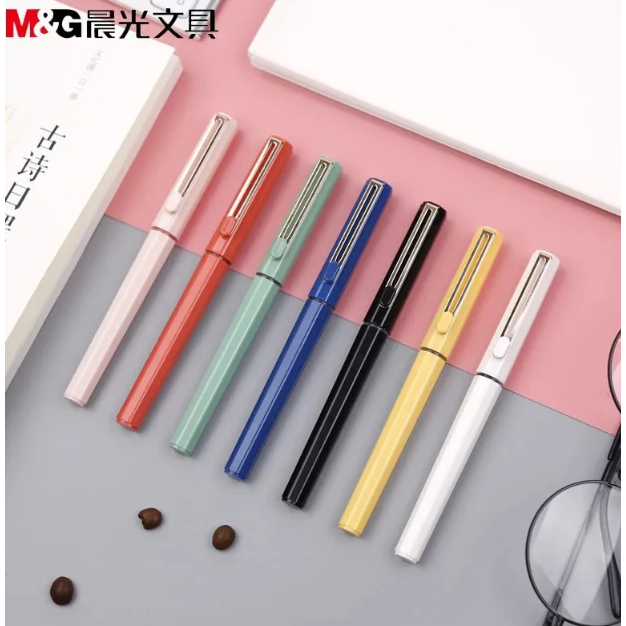 

M&G Ball Pen Gel / Pena Pulpen Ballpoint Tinta Hitam - Liquid Roller Pen Black 0.5mm Needle Tip ARPB1801
