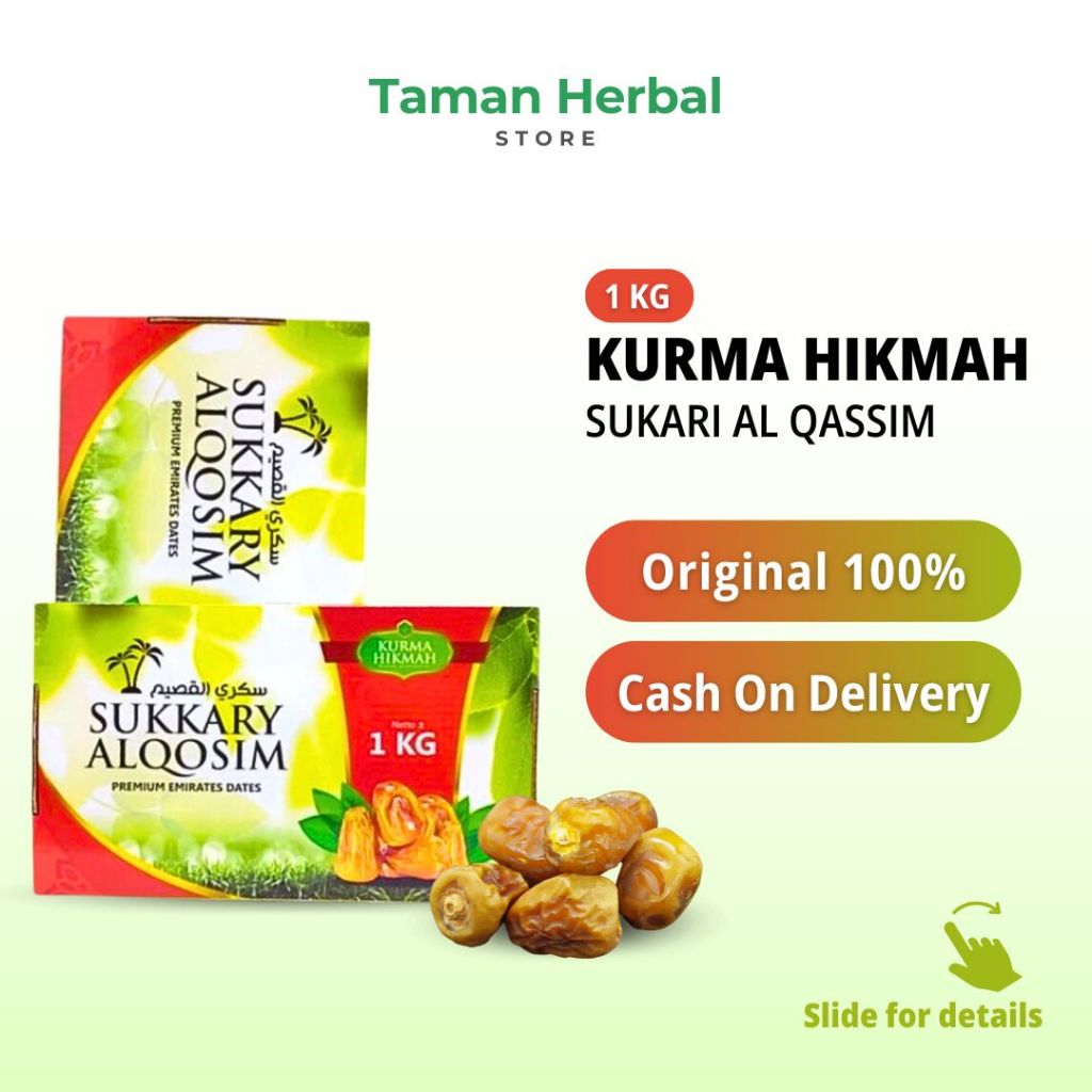 

Kurma Hikmah Sukkari Al Qosim (1 Kg) | Kurma Sukari Hikmah