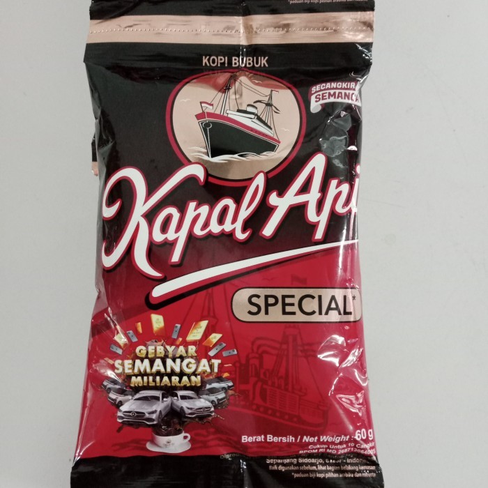 

KOPI KAPAL API 60GRAM/ KOPI HITAM spesial