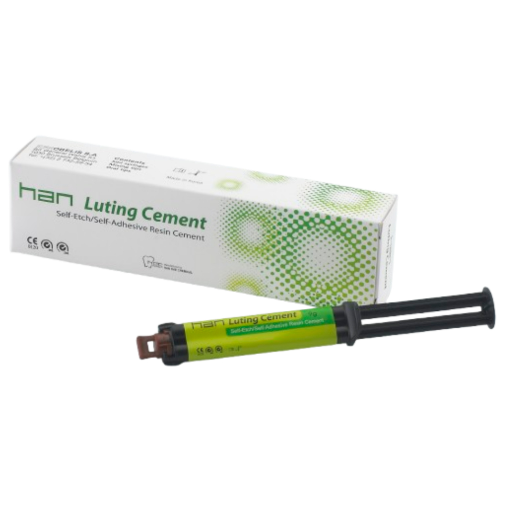 Han Luting resin sementasi semen permanen cement dual cure lem gigi palsu crown dental