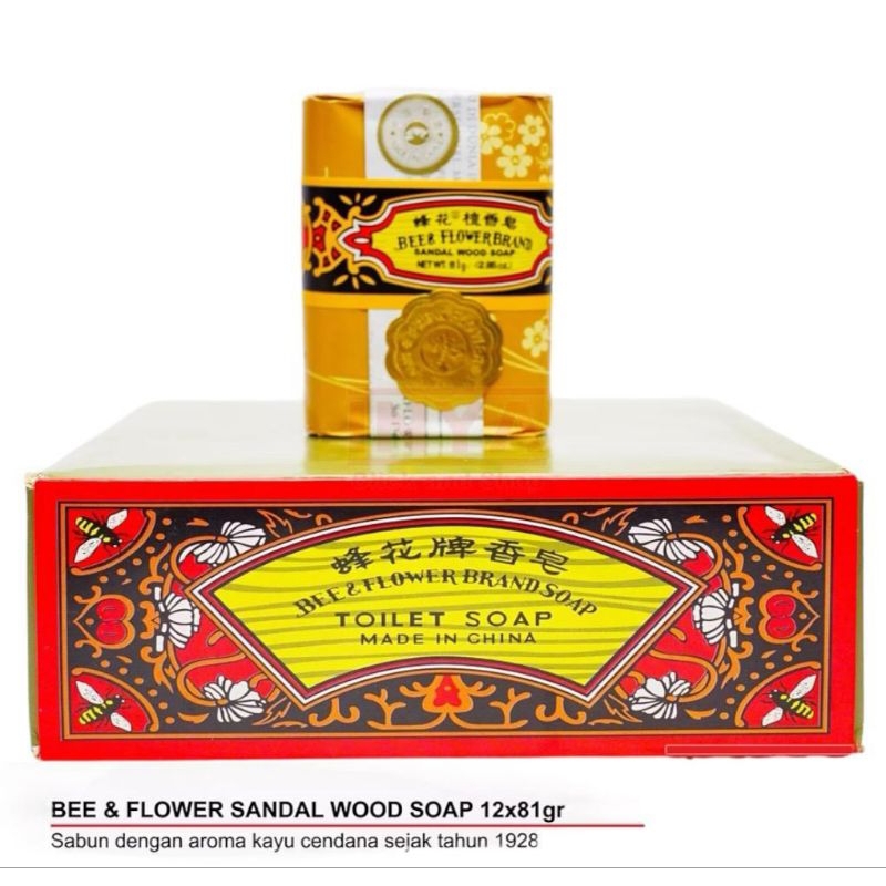 Bee Flower Import Cendana-Sabun Tawon Original 81 Gram - 125 Gram