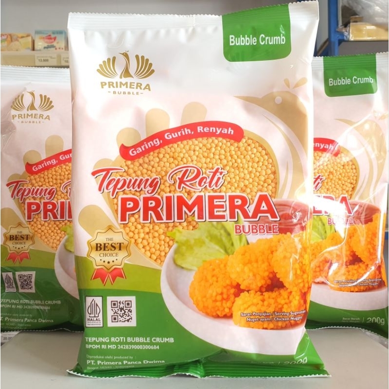 

Bubble Crumb Primera 200Gr / Tepung Roti Bulat / Bubble Breadcrumb / Tepung Krispip