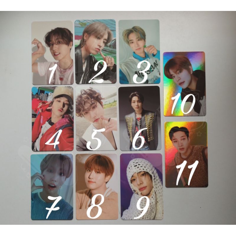 [READY STOCK] Photocard PC Stray Kids Han Bang Chan Hyunjin I.N Seungmin 5 Star Nacific Maxident Roc