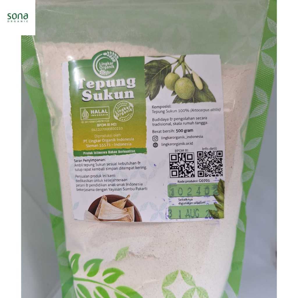 

Tepung Sukun 500gr - Lingkar Organik - Bebas Gluten