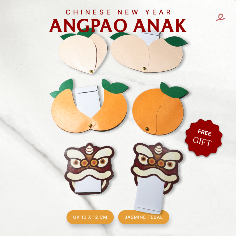 

Angpao Anak Chinese New Year 2025 Year of Snake | Amplop Anak Angpao Sincia | Tahun Ular | Amplop Bentuk Unik | Uk 10,5x9 cm | BC Thick 200gsm