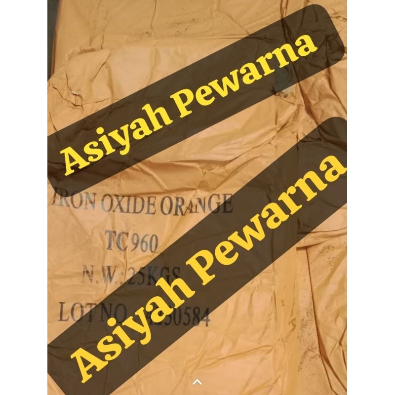 

Iron Oxide Verf Oker Pigment TC 960 Orange