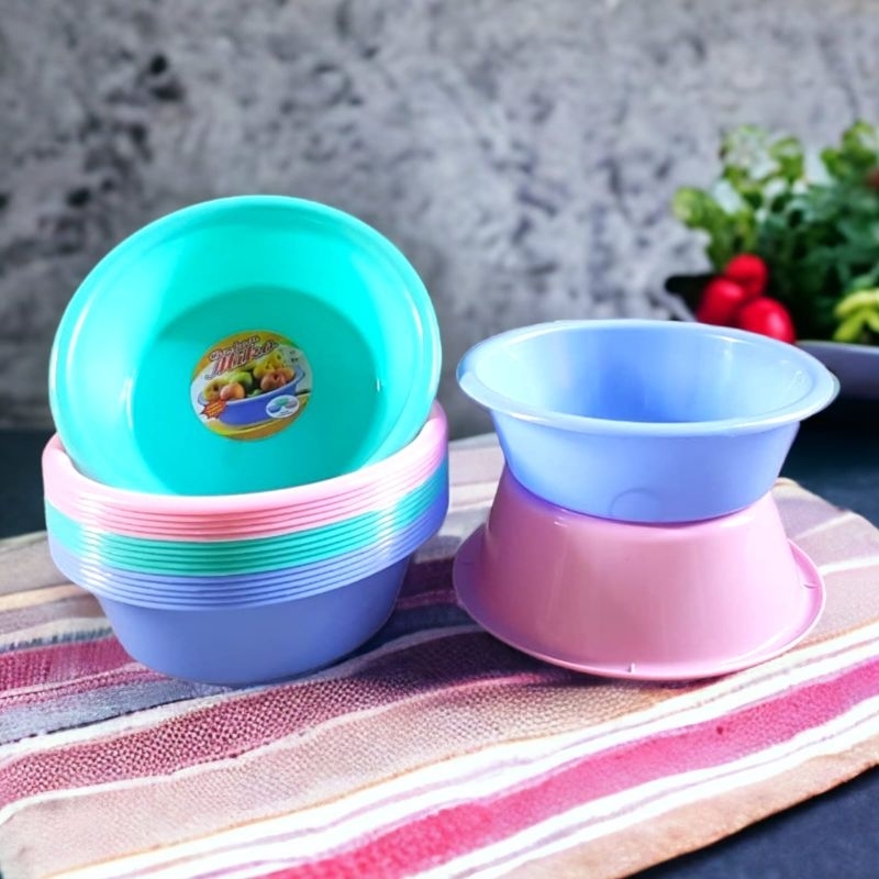 Baskom Miko Plastik/ Baskom Plastik Tebal/ Wadah Sayur plastik/ Tempat sayur plastik/ Baskom Sayur P