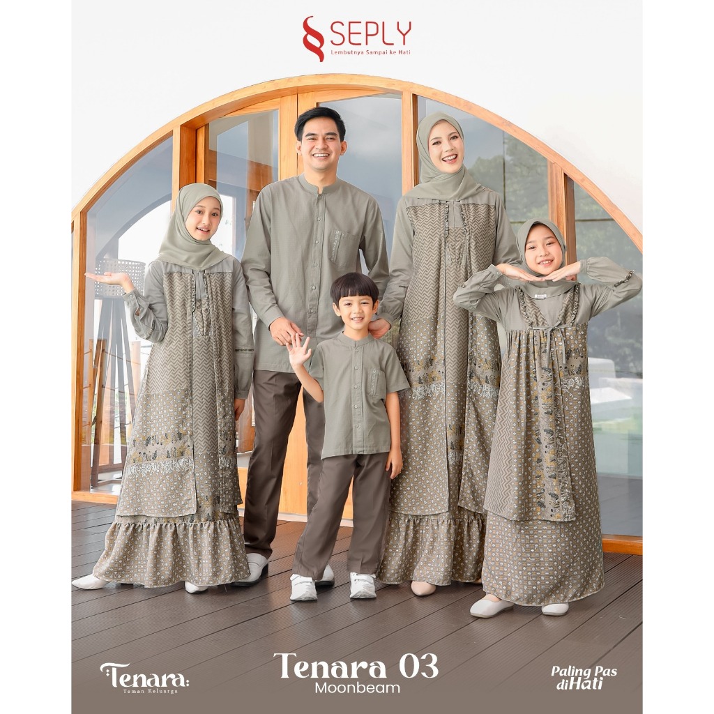 SERAGAM KELUARGA TENARA 03 MOONBEAM ORIGINAL SEPLY ETHICA FASHION DRESS BAJU BUSANA MUSLIM WANITA BU