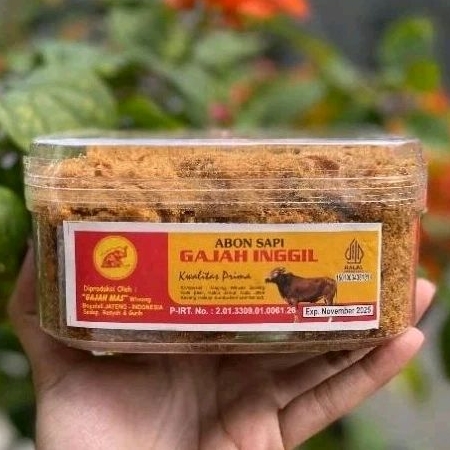 

ABON GAJAH INGGIL kemasan toples 250gr