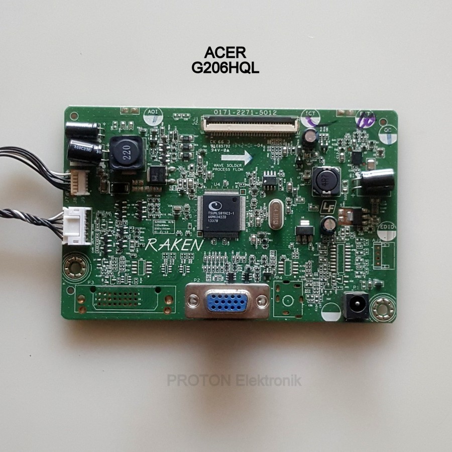 Mainboard LED Monitor Acer G206HQL C b UM.IG6SS.C02 Mesin LCD Monitor Matherboard RAKEN 0171-2271-50