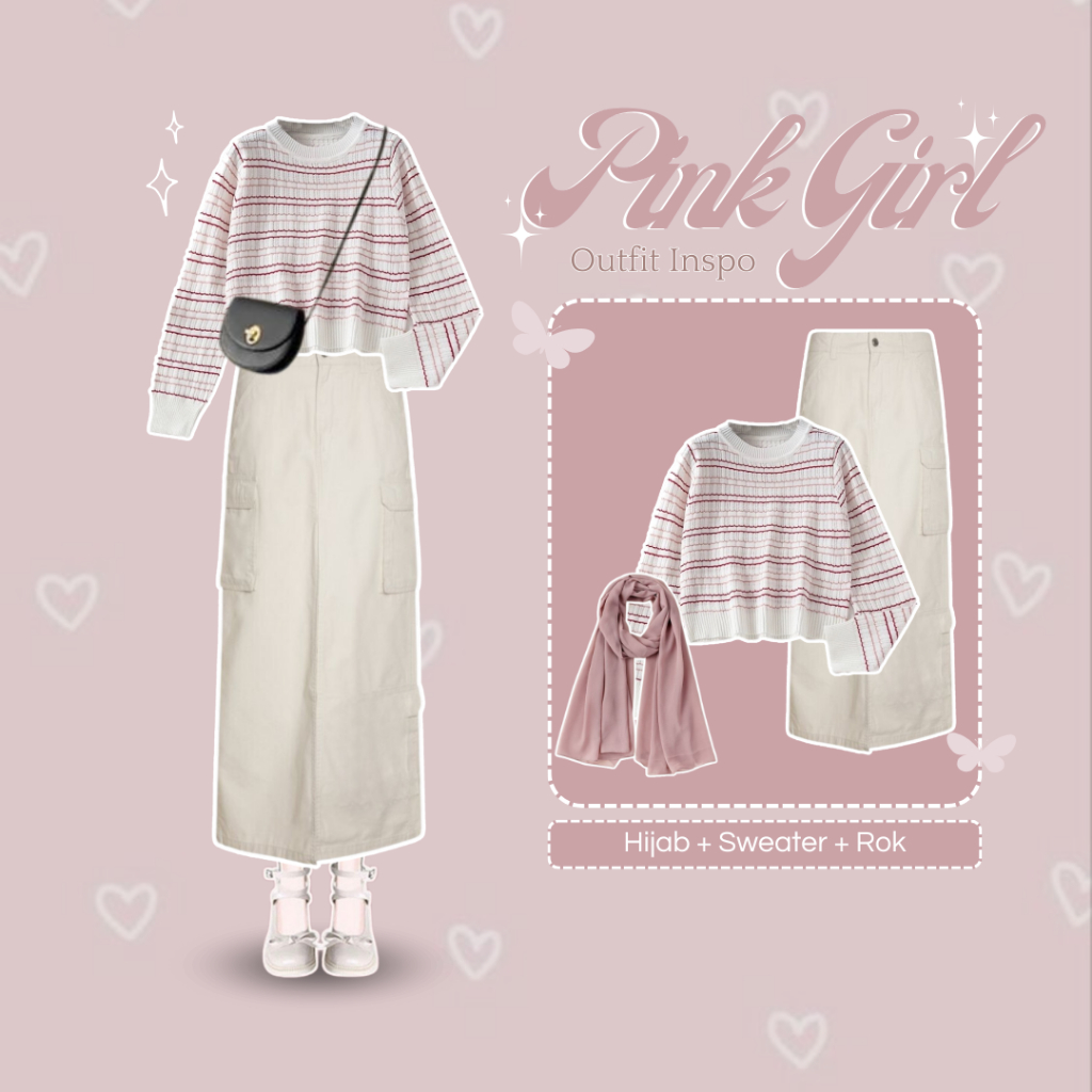 3in1 One Set Coquette Outfit Study Tour Kekinian Pinky Girls Outfit Pinterest Casual Hits Set AA66