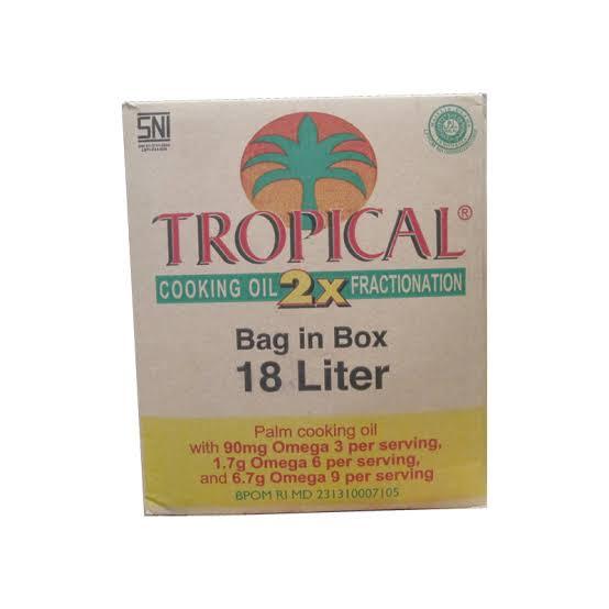 

Minyak Goreng Tropical BIB 18 liter perdus
