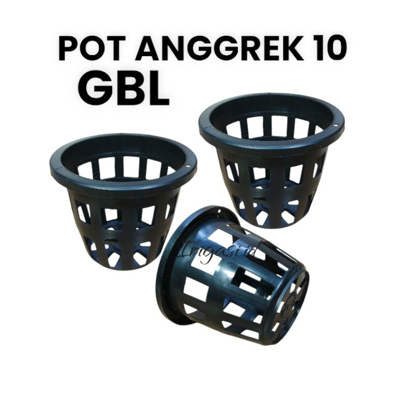 IGI - POT ANGGREK 10 GBL Pot Hidroponik Netpot Pot Jaring Pot Bibit Pot Plastik Kecil IGI