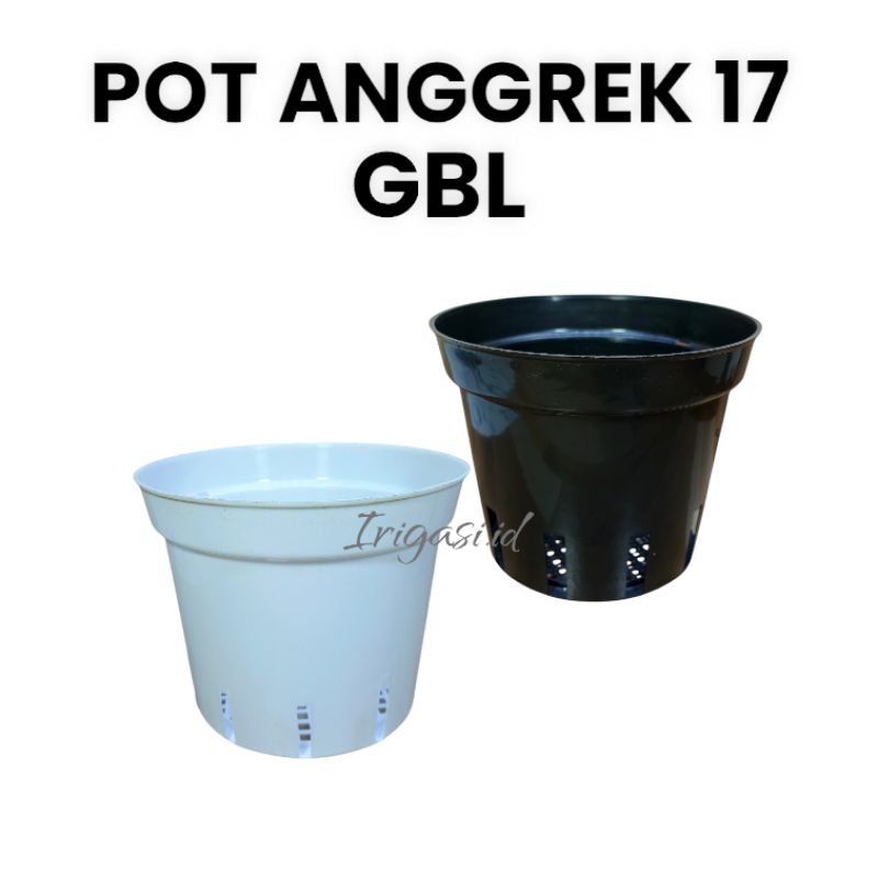 IGI - Pot ANGGREK 17 GBL Pot Bunga Tanaman Gantung Pot Hitam Besar Pot GBL Pot ANGGREK IGI