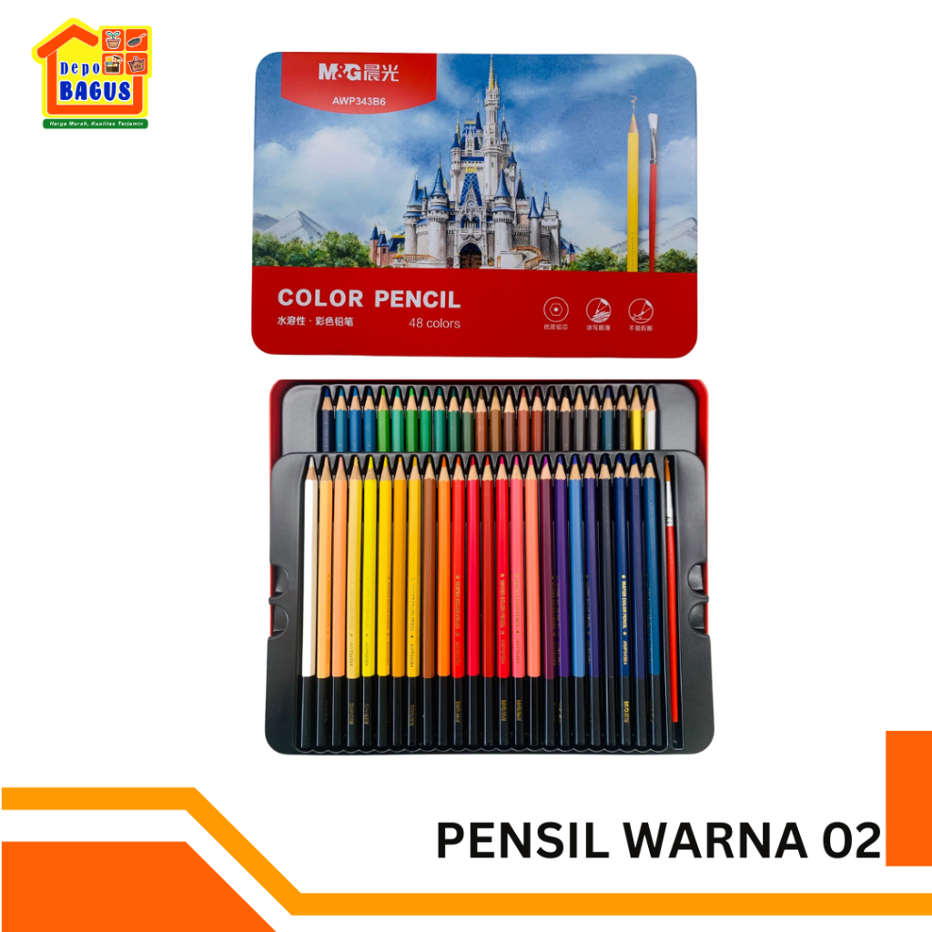 

Color Pencil Water Soluble 48 Color Pensil Warna