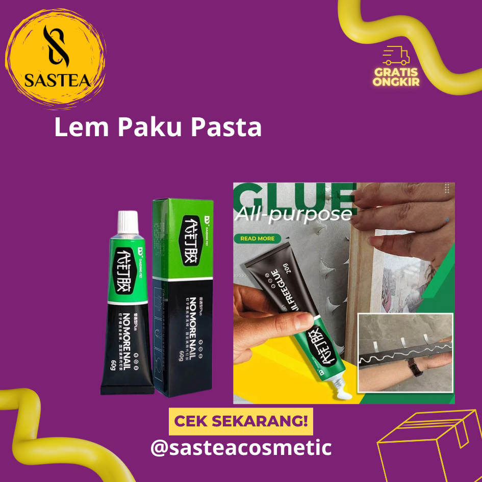 Lem Pengganti Paku Tembok Nail Free Glue Tertell Nail Free Glue Lem Baut Lem Super Kuat Lem Paku