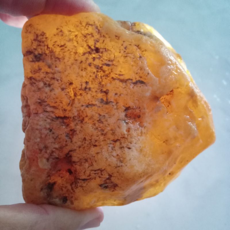 Original Batu Permata Bacan Obi Kuning Kristal Giwang Asli Maluku