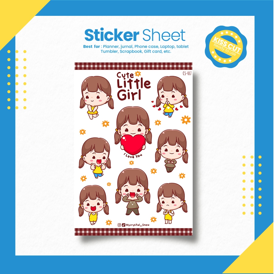 

Koleksi Sticker Gadis Kecil Lucu | Sticker Sheet