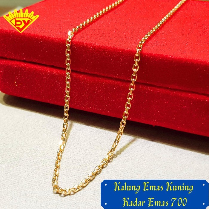 Kalung Rantai Emas Kuning Kadar Emas 700
