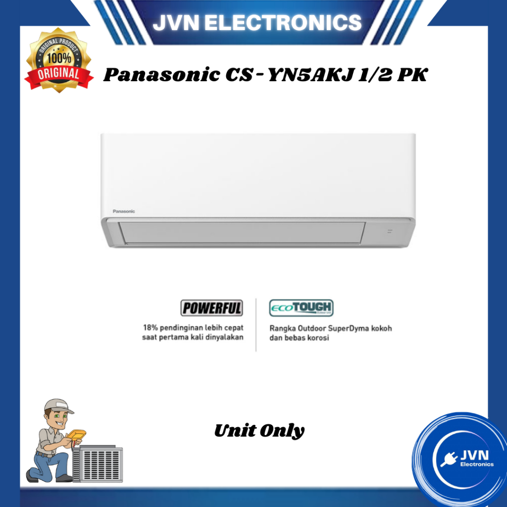 AC Panasonic CS-YN5AKJ 1/2 PK - UNIT ONLY
