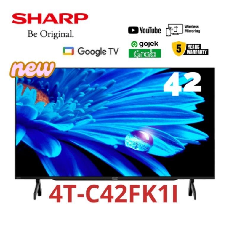 Sharp LED tv smart android 42inch 4T-C42FK1I 4K UHD