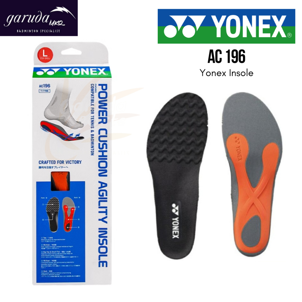 INSOLE SEPATU YONEX AC196 / ALAS KAKI YONEX AC 196 Power Cushion Agility