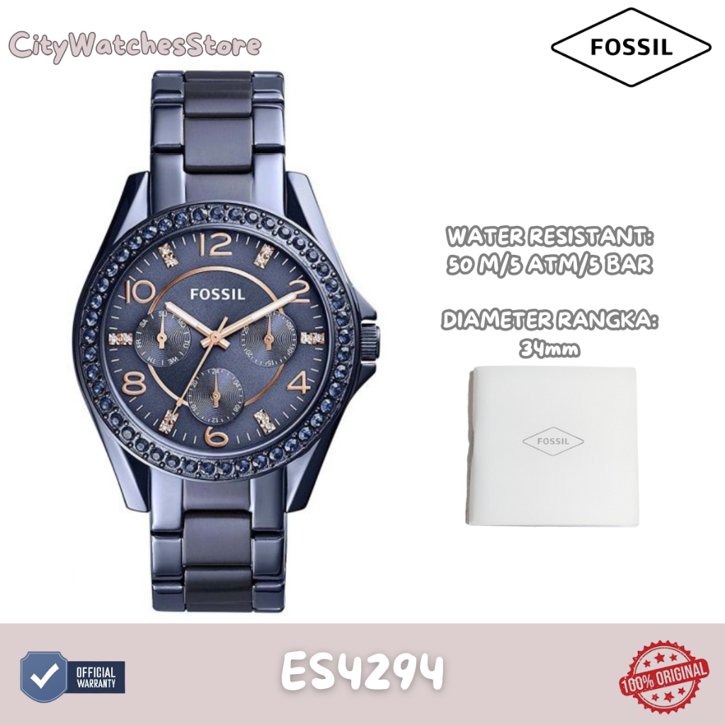 Jam Tangan Wanita Fossil Original Bergaransi 1 Tahun Resmi – ES4294 / Jam Ori / Jam Tangan Baru/ Jam