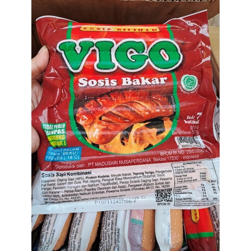 

Vigo Sosis Sapi Bakar Mini isi 7 pc