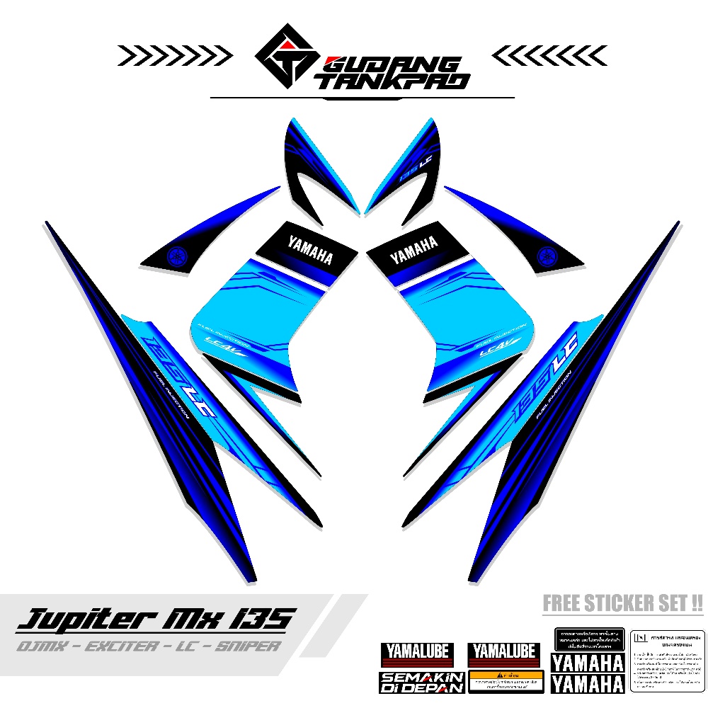 STRIPING MOTOR YAMAHA JUPITER MX OLD 135 / MTF 13 / STIKER STRIPING MX LAMA 135 / STRIPING MX OLD 13