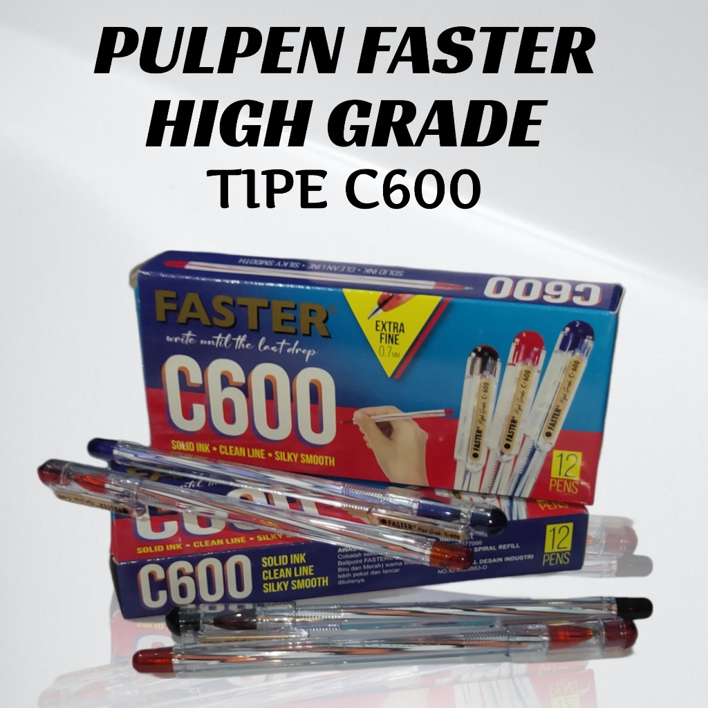 

PULPEN FASTER HIGH GRADE C600 WARNA HITAM HARGA SATUAN