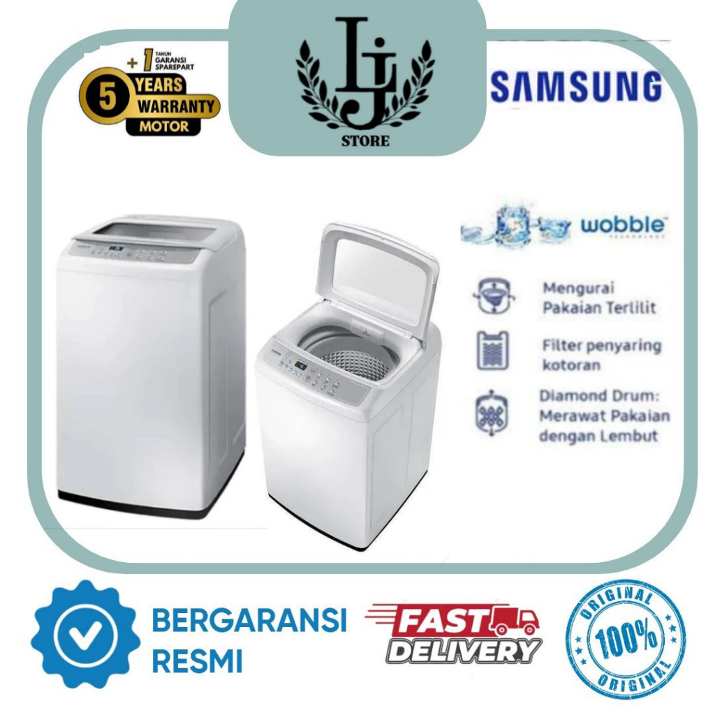 Mesin Cuci Samsung 1 Tabung WA70H4200 / WA90H4200 Mesin Cuci 2 Tabung Top Loading 7 Kg / 9Kg Samsung