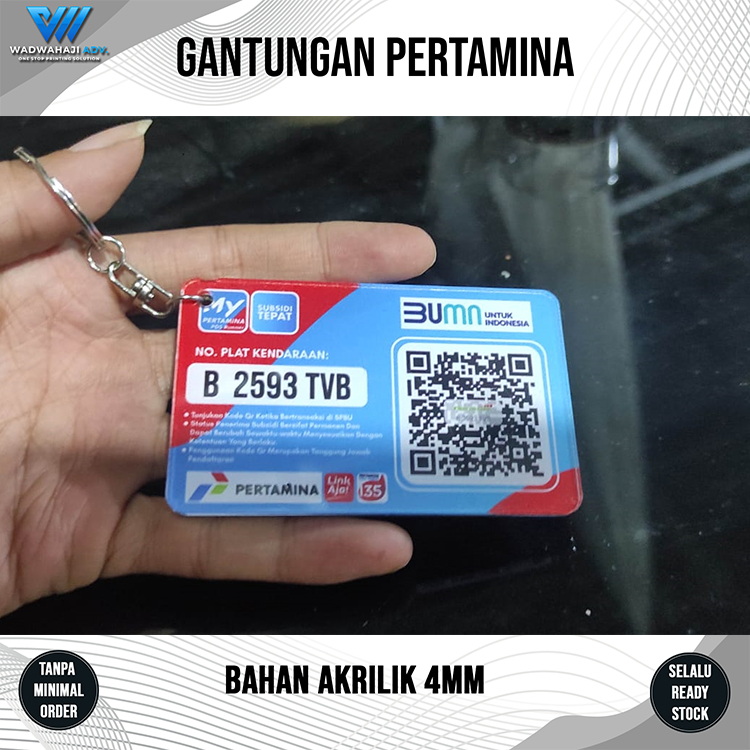 Gantungan Barcode my pertamina | Cetak Barcode my pertamina WadwahajiAdv