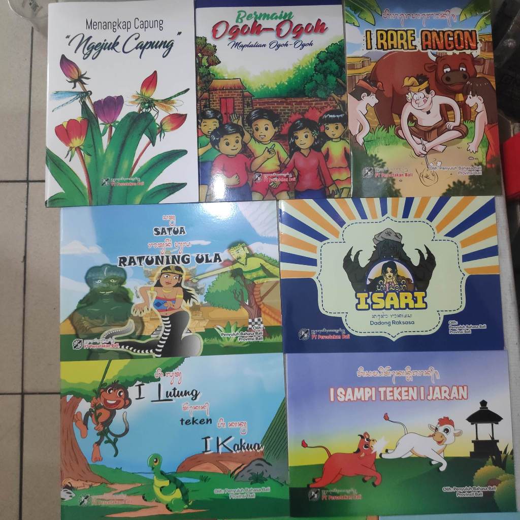SATUA BALI (BUKU CERITA BALI) BUKU CERITA BERBAHASA BALI - PT PERCETAKAN BALI