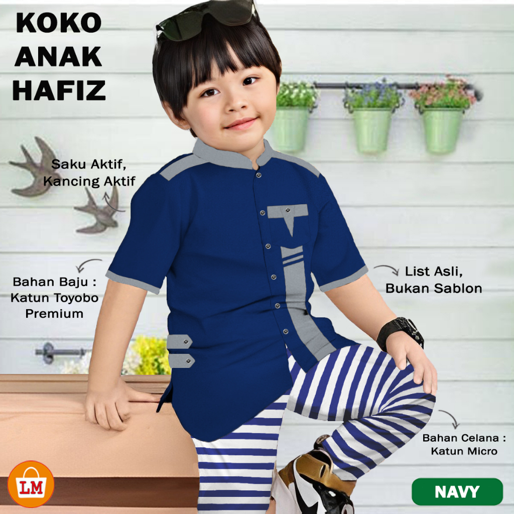 Bilal - setelan baju koko jubah anak cowo laki laki 1 3 5 7 9 11 13 15 tahun katun toyobo premium mo