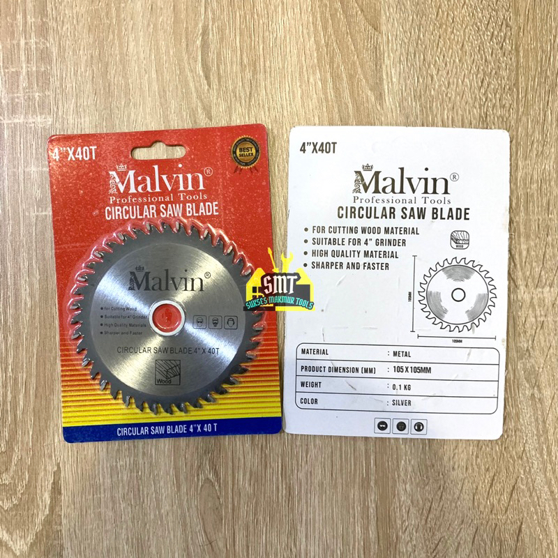 Mata Pisau Potong Kayu / Mata Serkel 4” Inch - Malvin