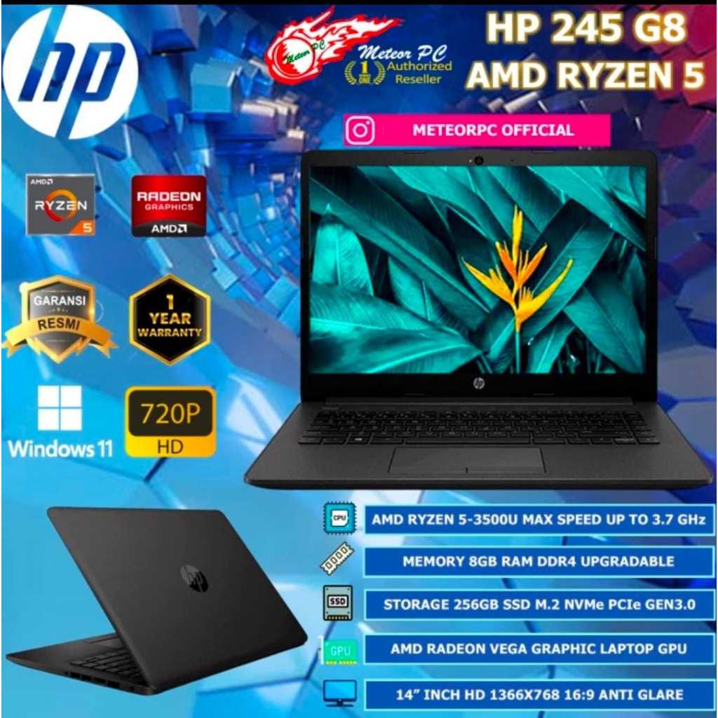 HP 245 G8 72PA R5 5500U 8GB 512GBSSD 14 HD WIN