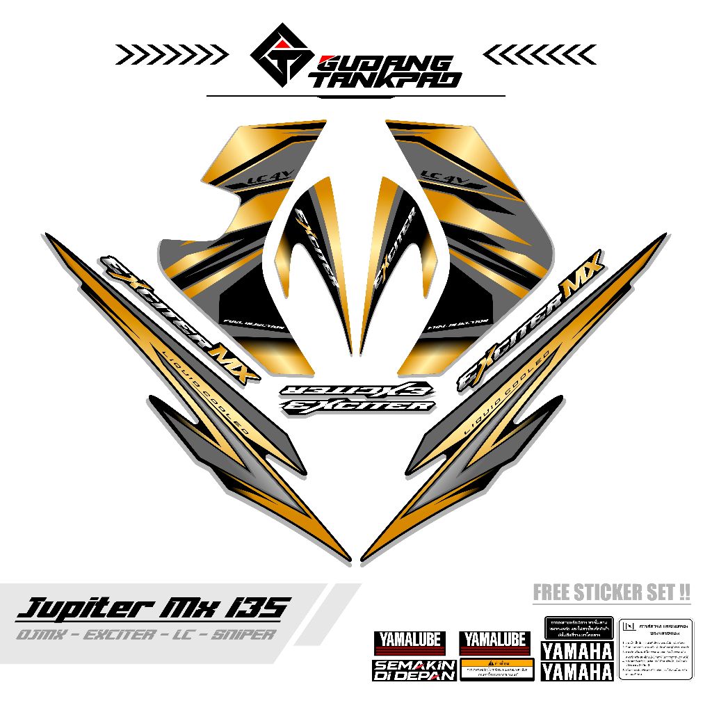 STRIPING MOTOR YAMAHA JUPITER MX OLD 135 / MTF 59 / STIKER STRIPING MX LAMA 135 / STRIPING MX OLD 13
