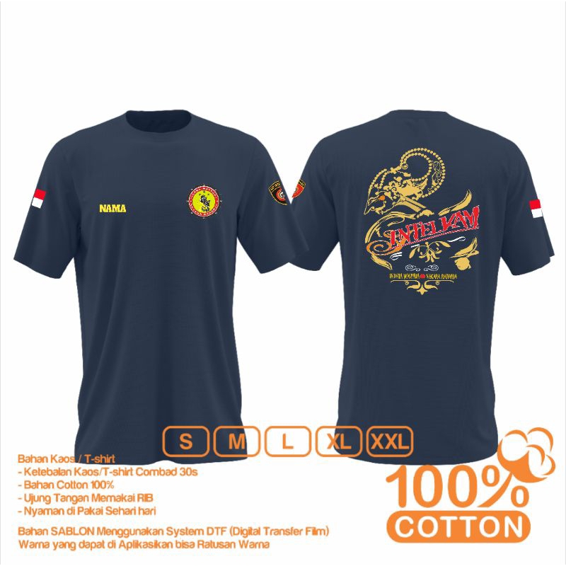 kaos sat intelkam lengan pendek terbaru/intelkam