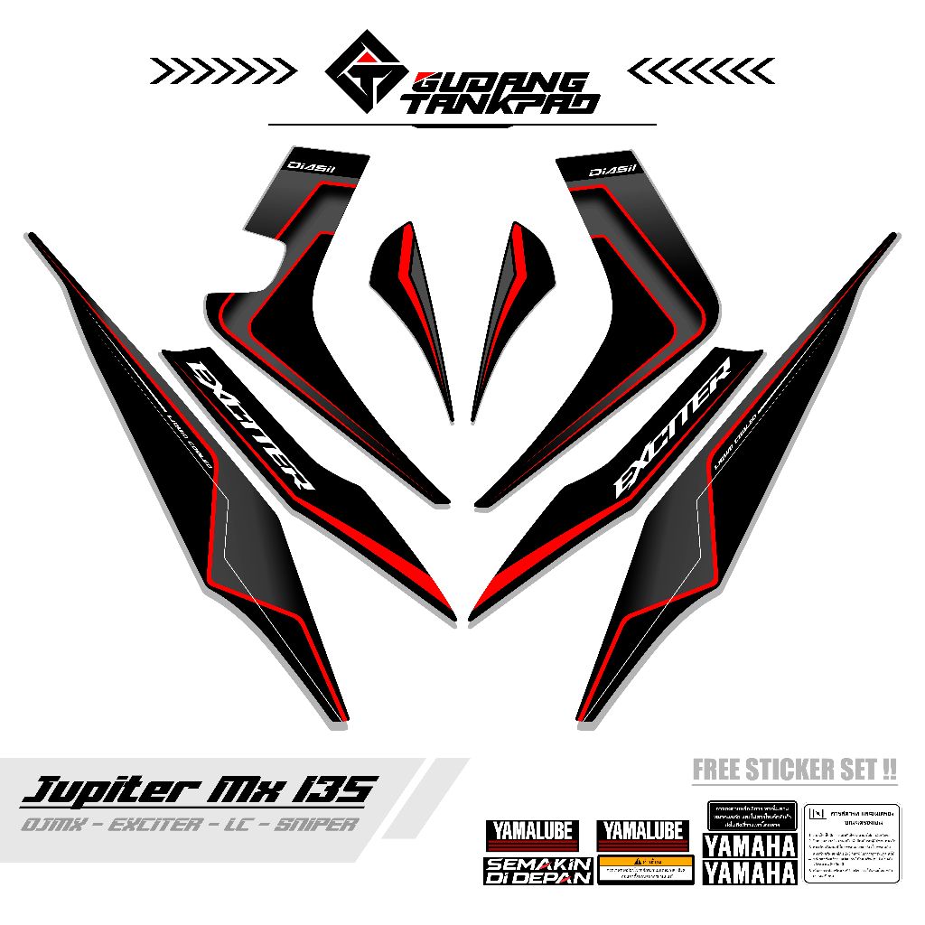 STRIPING MOTOR YAMAHA JUPITER MX OLD 135 / MTF 70 / STIKER STRIPING MX LAMA 135 / STRIPING MX OLD 13