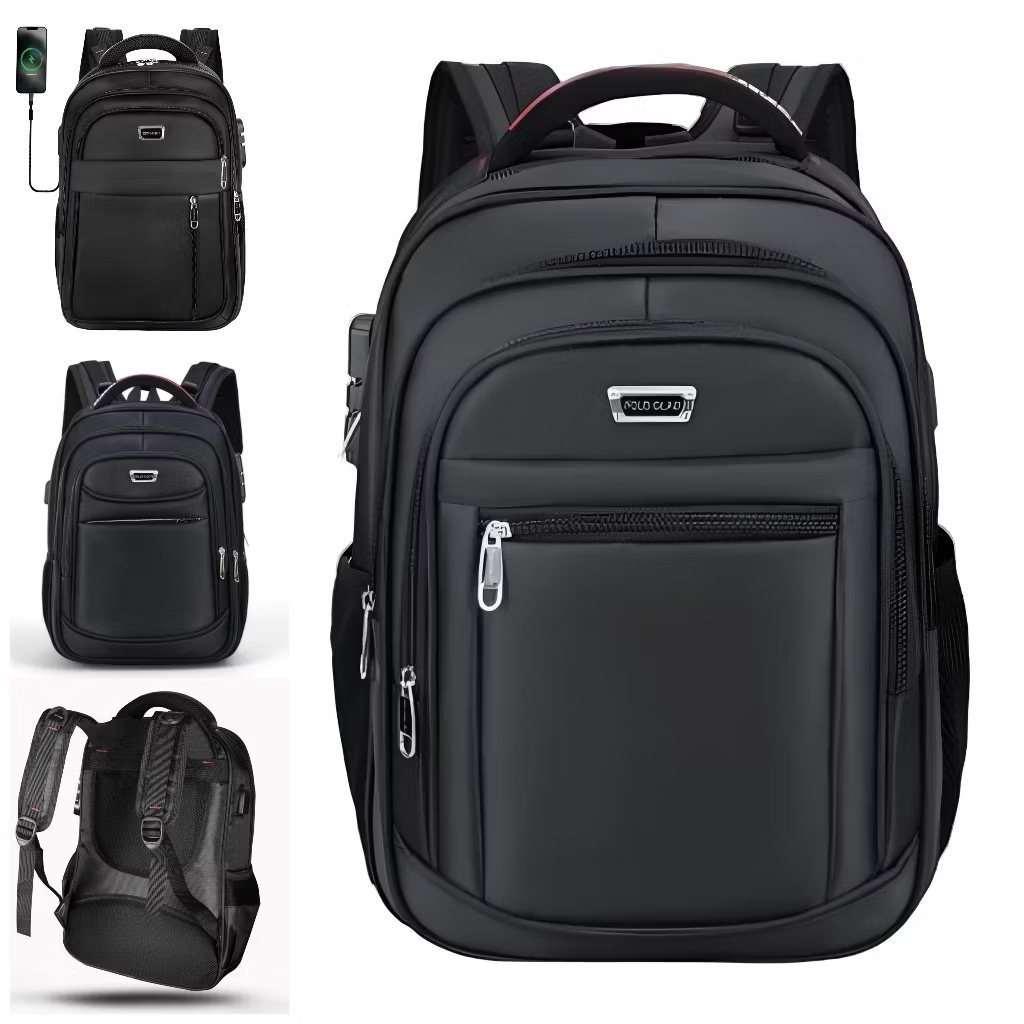 Polo GIVES 16 inc Tas Ransel Kerja Tas sekolah Kunci Usb Port POLO Import