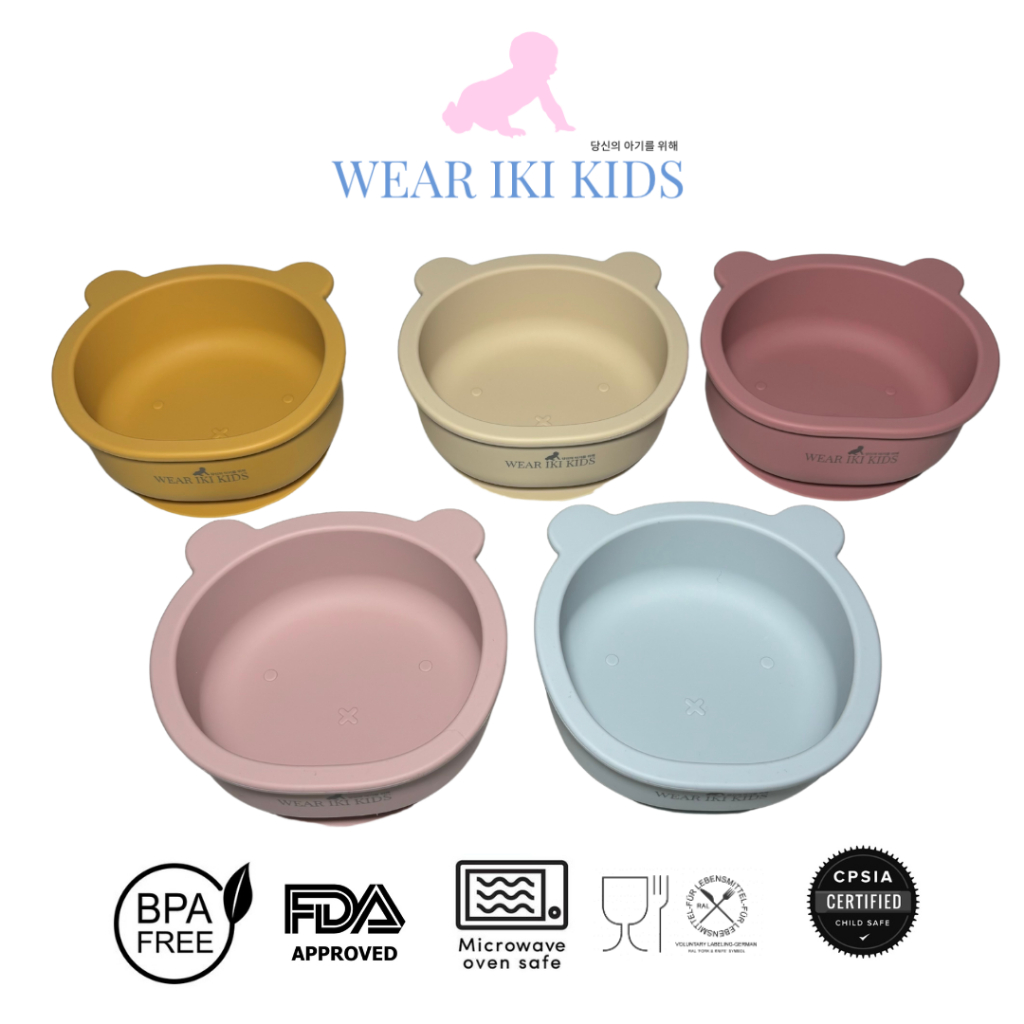 Wear Iki Kids - Silicone Bear Bowl / Mangkok Silikon Beruang