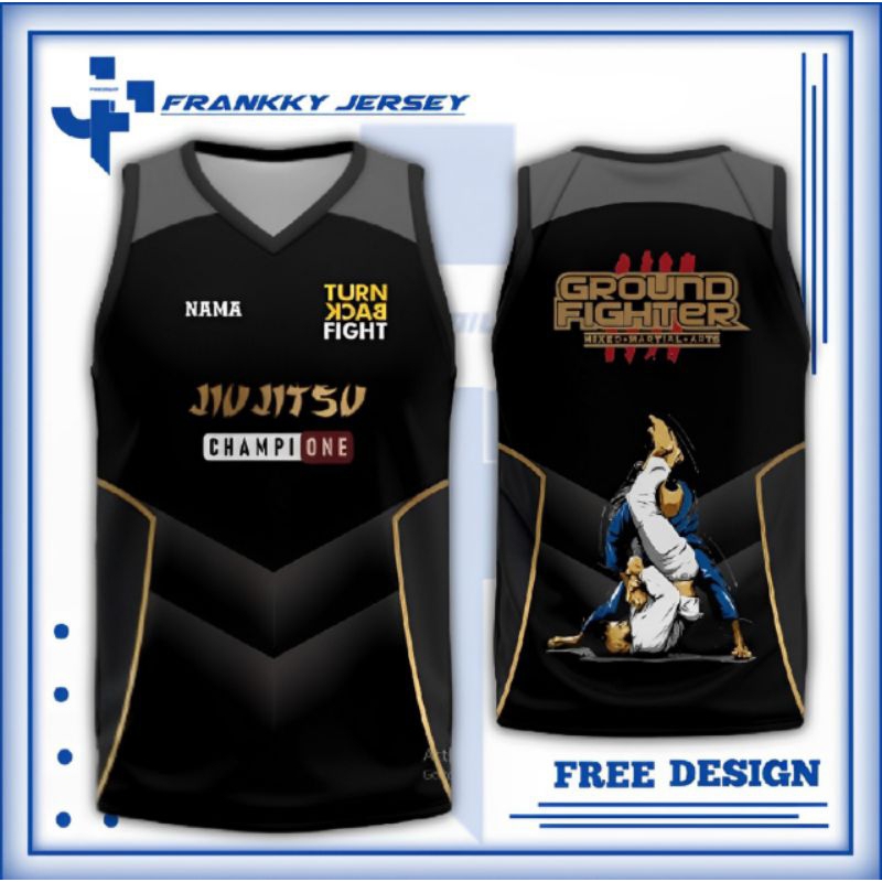 JERSEY JIU JITSU/SINGLET JIU-JITSU FULL PRINTING KUALITAS PREMIUM